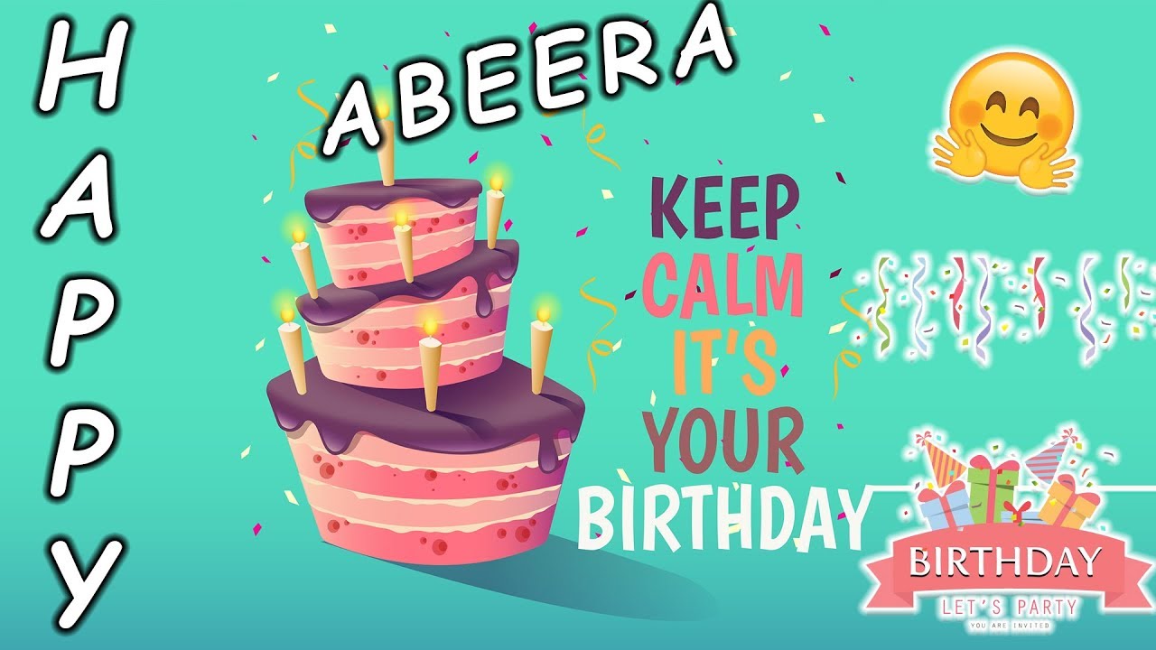 Happy Birthday Abeera Whastapp Status - Happy Birthday Abeera , HD Wallpaper & Backgrounds