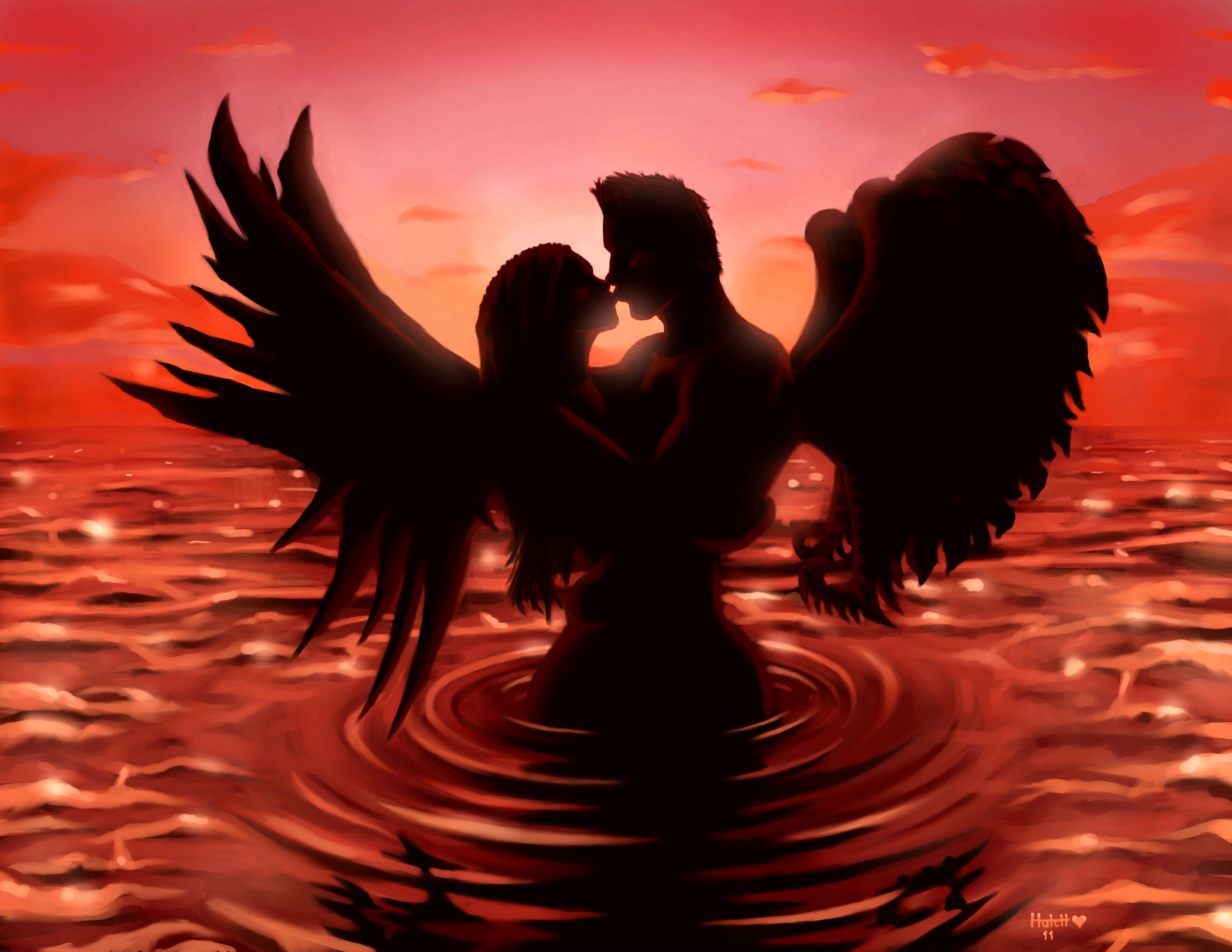 Love Angel Wallpaper - Powerful Love , HD Wallpaper & Backgrounds