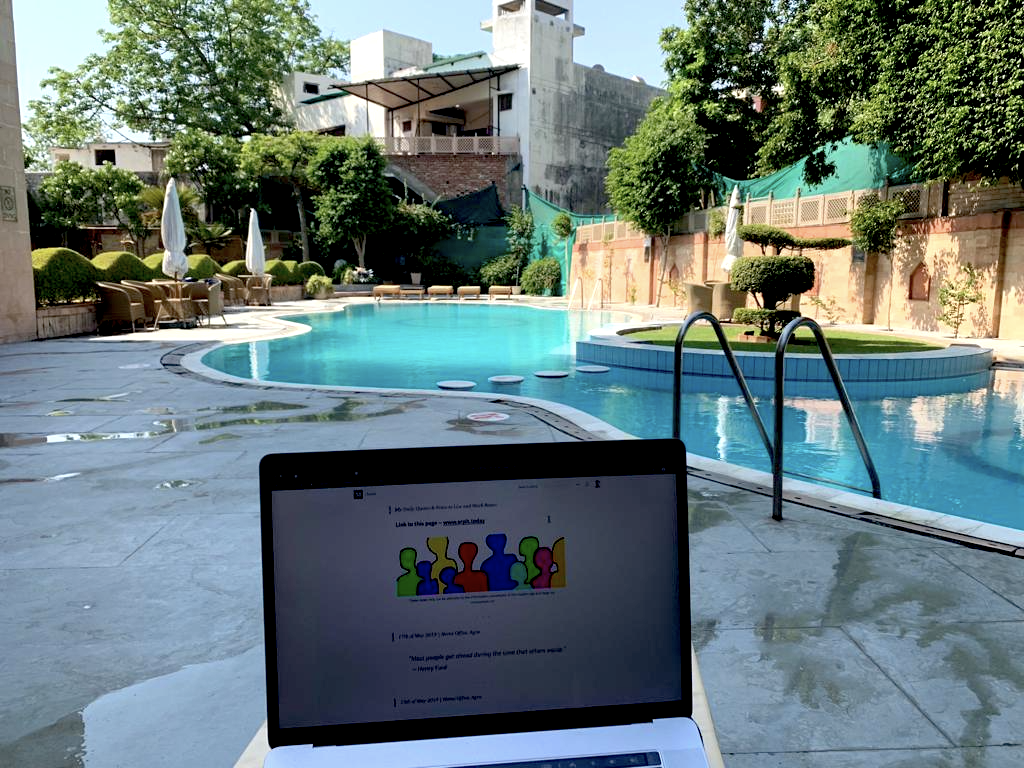 Had A Great Morning Swim In Agra - Swimming Pool , HD Wallpaper & Backgrounds