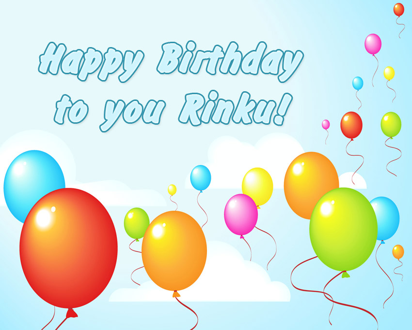 Pictures With Names Rinku Happy Birthday To You High Resolution Balloon Background Hd Wallpaper Backgrounds Download
