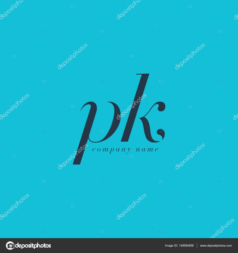 Pk Italics Joint Letters Logo Stock Vector - Pk Name Wallpaper Hd Download , HD Wallpaper & Backgrounds