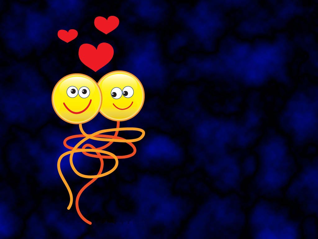 Animasi Wallpaper Bergerak Free Download - Smiley Love , HD Wallpaper & Backgrounds