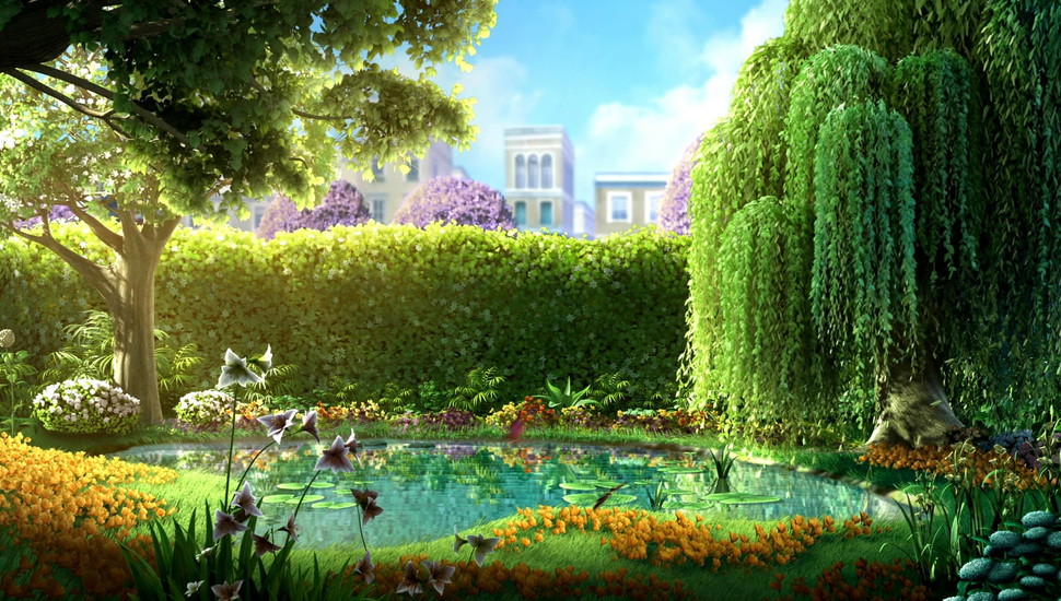 Gereja, Summer, Pond, Park Desktop Background - Willow Tree By A Pond , HD Wallpaper & Backgrounds