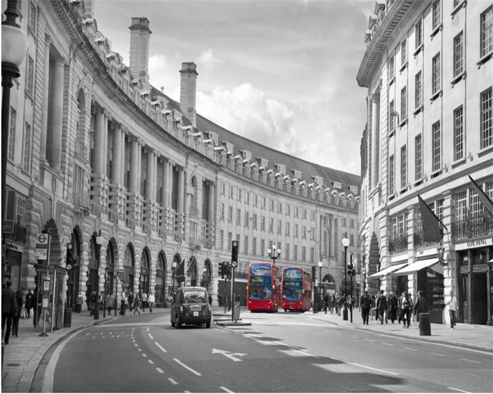Beibehang Menyesuaikan Setiap Ukuran 3 D Dinding Ruang - Regent Street Piccadilly Circus , HD Wallpaper & Backgrounds