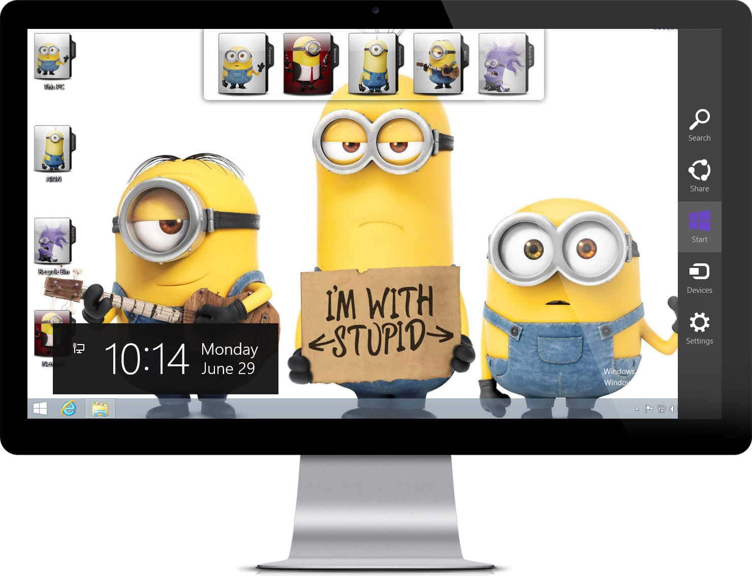 Windows 7 Users Can Customize Their Logon Screen With - Popular Minions , HD Wallpaper & Backgrounds