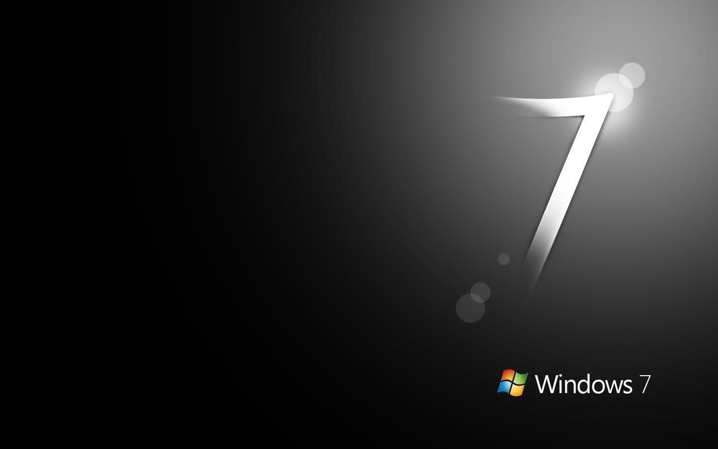 Windows 7 Black Wallpapers - Windows 7 Wallpaper Black , HD Wallpaper & Backgrounds