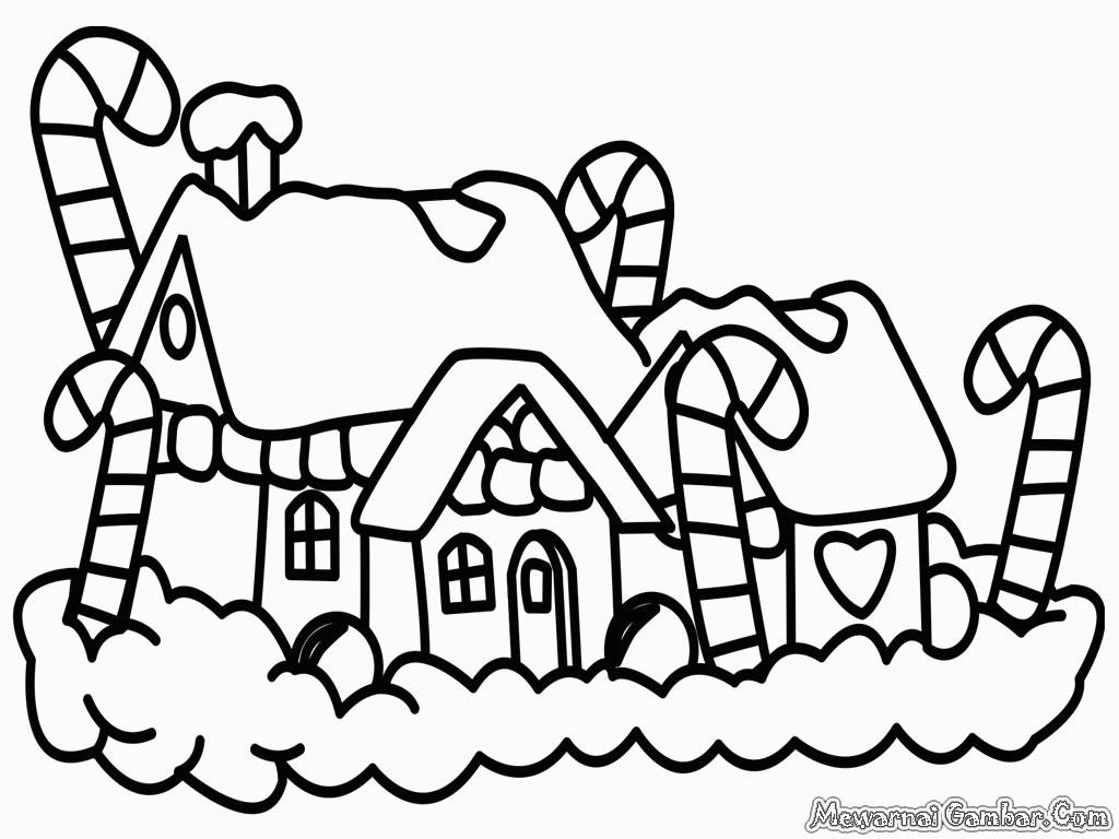 Mewarnai Pohon Natal B Warna For Ohio Coloring Pages - Christmas Coloring Pages For Adults Christmas Village , HD Wallpaper & Backgrounds