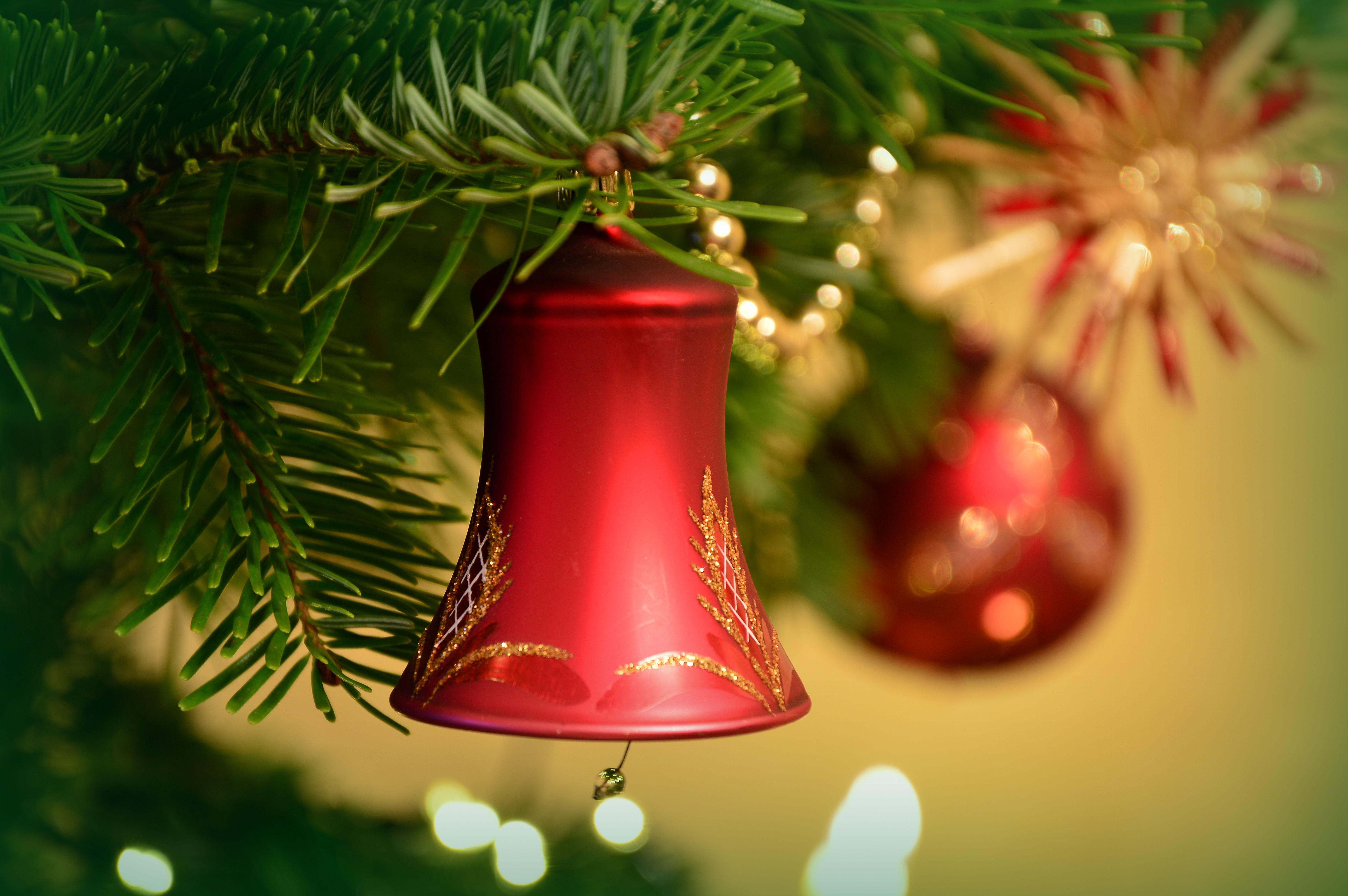 Bel, Tahun Baru, Natal, Dekorasi Natal, Pohon Natal - Christmas Bell , HD Wallpaper & Backgrounds