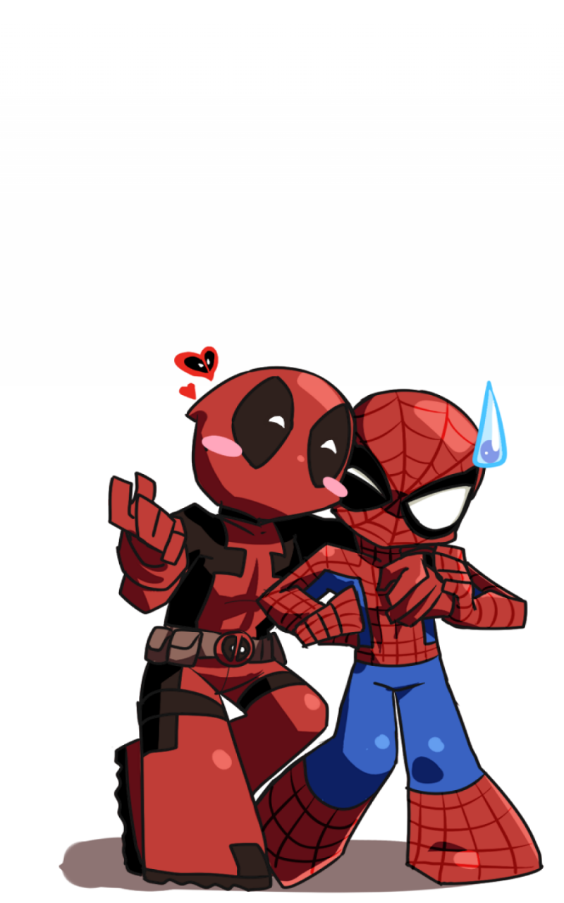 Download Funny Deadpool Change Lock Screen Wallpaper - Funny Spiderman And Deadpool , HD Wallpaper & Backgrounds