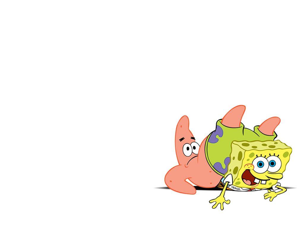 Spongebob And Patrick Wallpapers Backgrounds - Spongebob Wallpaper White Background , HD Wallpaper & Backgrounds