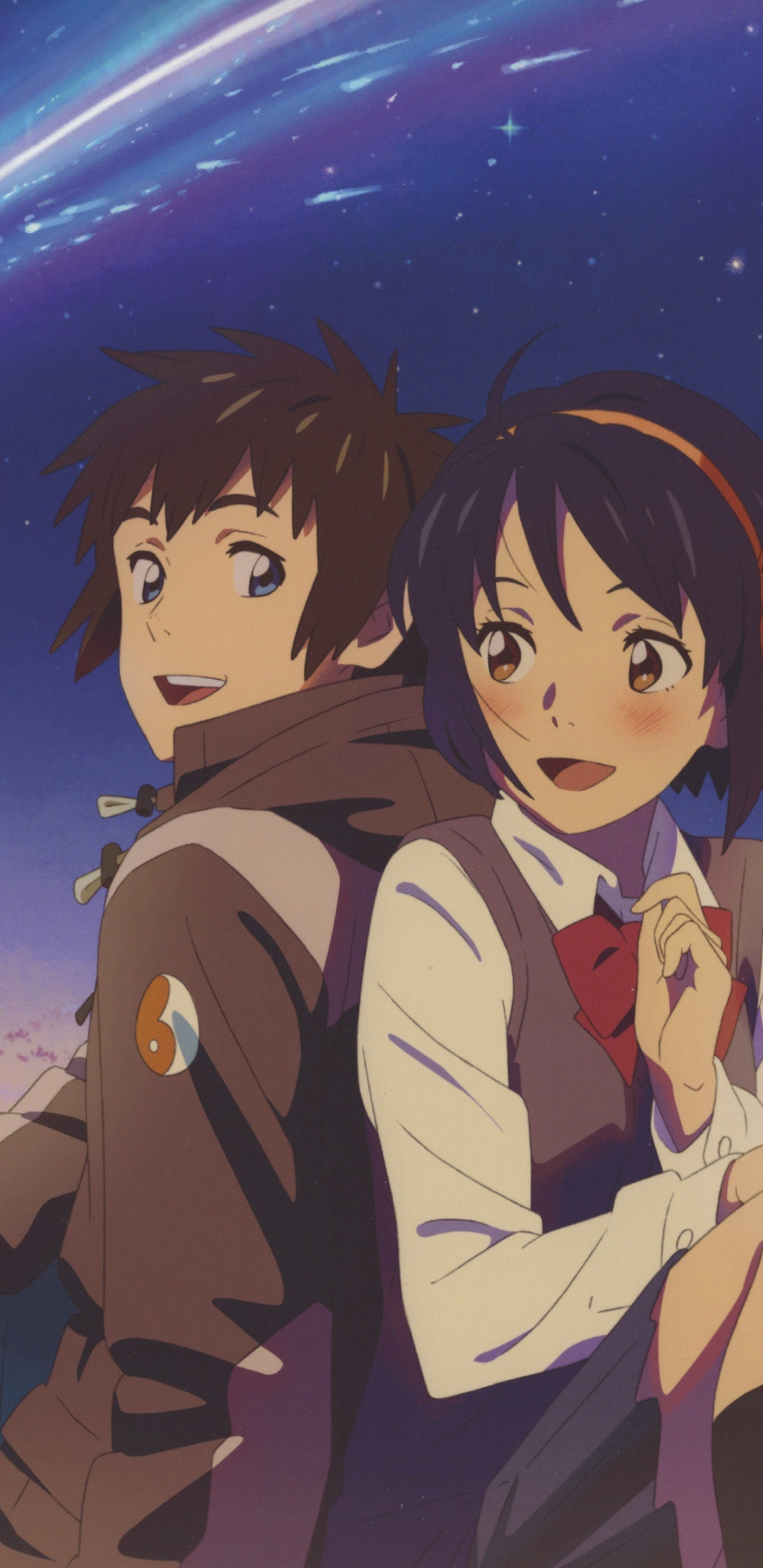 Cute Couple, Mitsuha Miyamizu, Taki Tachibana, Kimi - Your Name Mitsuha And Taki , HD Wallpaper & Backgrounds