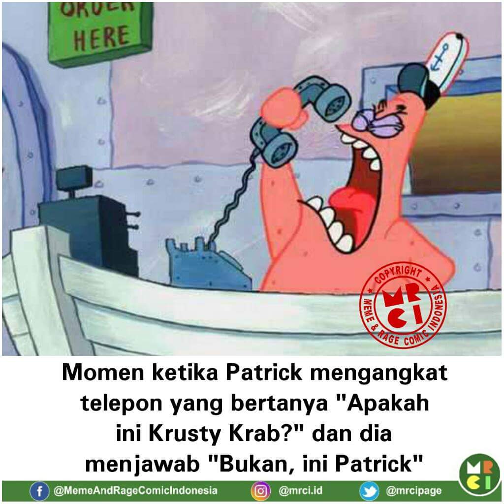 Momen Lucu Saat Si Genius Patrick Mencari Coklatnya Krab No This