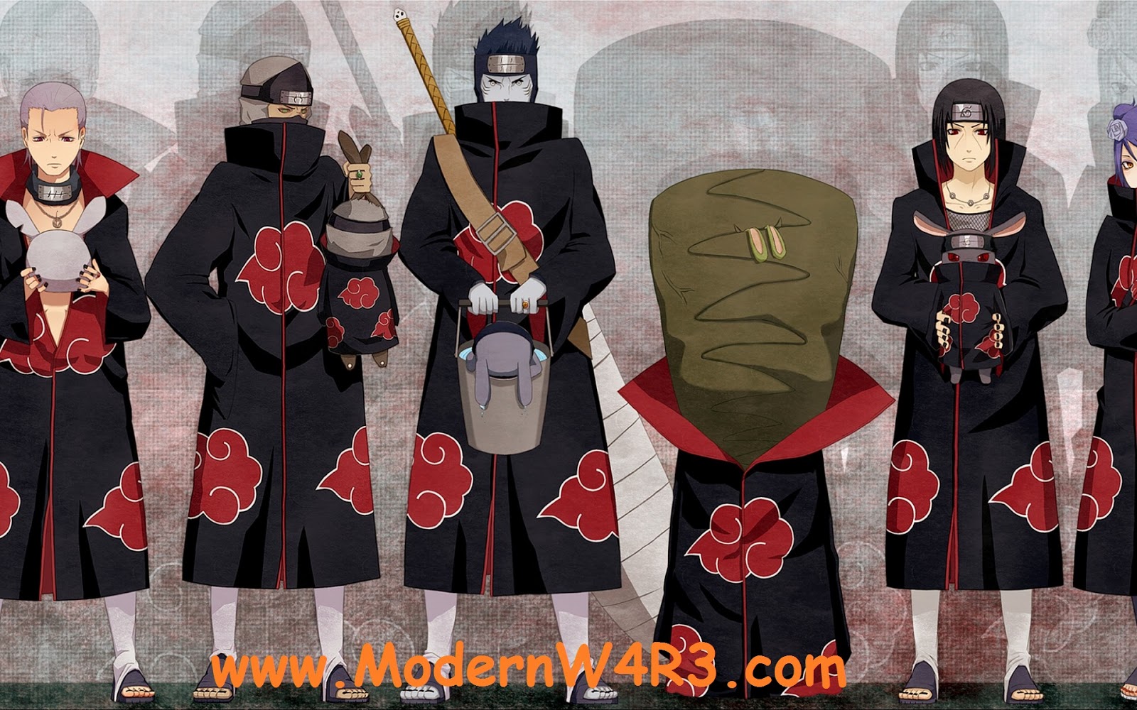 Selamat Malam Semua,walaupun Lagi Libur Panjang Tapi - Akatsuki Cloak Anime , HD Wallpaper & Backgrounds