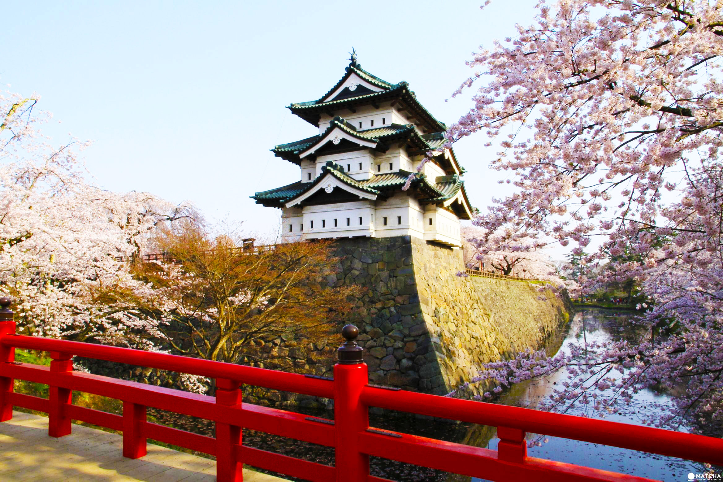 7 Tempat Terindah Melihat Bunga Sakura Di Jepang Image - Hirosaki Castle , HD Wallpaper & Backgrounds