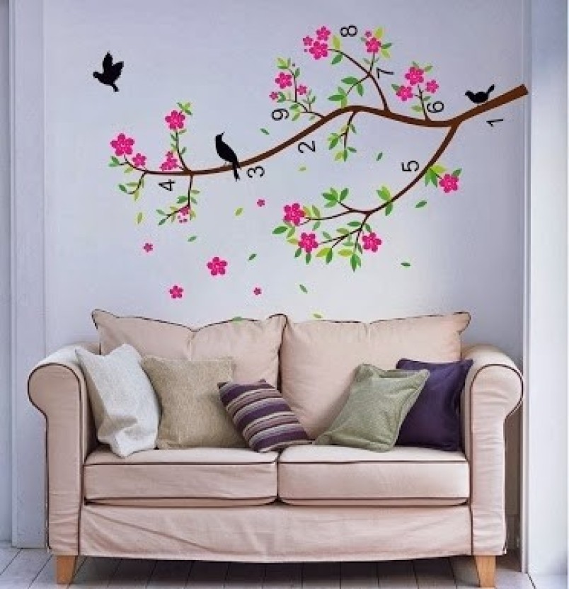 Wow Wall Stickers Pvc Removable Sticker In India - Modern Art In Wall , HD Wallpaper & Backgrounds