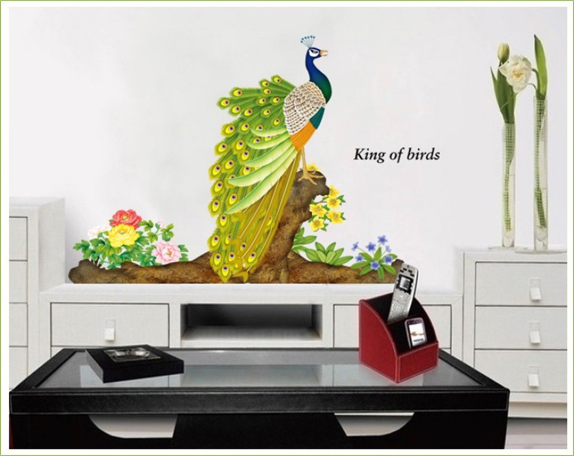 Oren Empower Beautiful Peacock Large Wall Sticker - House Wall Painting Stickers , HD Wallpaper & Backgrounds