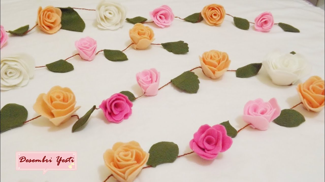 Kumpulan Bunga-bunga Warna Warni Terindah - Hiasan Bunga Dari Kain Flanel , HD Wallpaper & Backgrounds