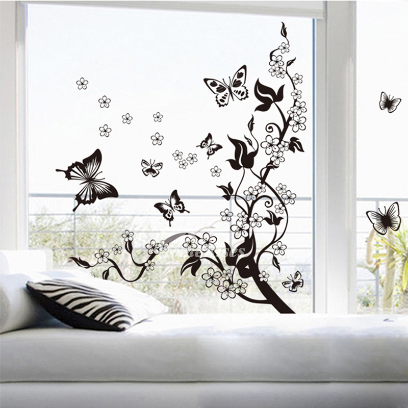 Super Cool Decorative Wall Stickers For Living Room - Butterfly Decoration On Wall , HD Wallpaper & Backgrounds