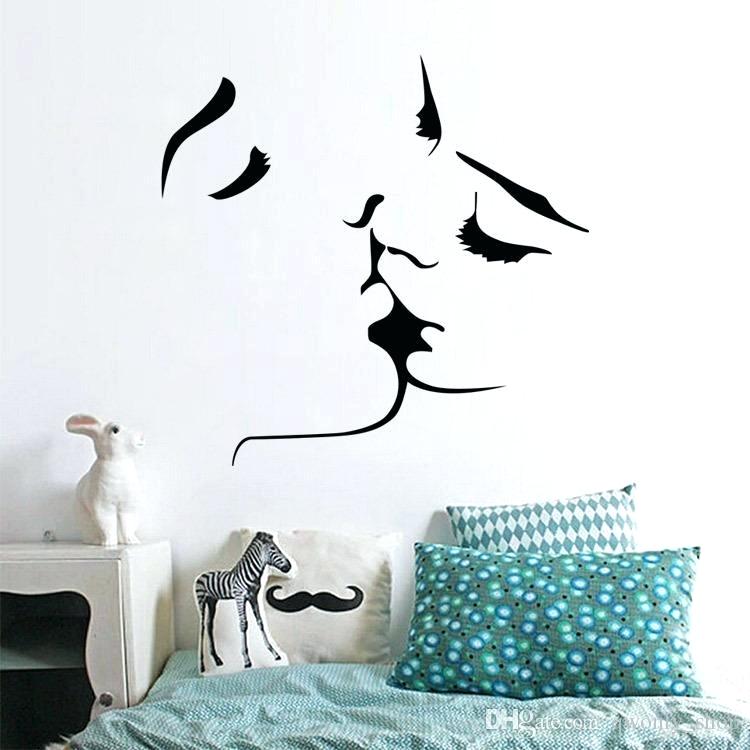 Wall Stickers Images Hot Selling Romantic Kiss Wall - Romantic Good Night Sticker , HD Wallpaper & Backgrounds
