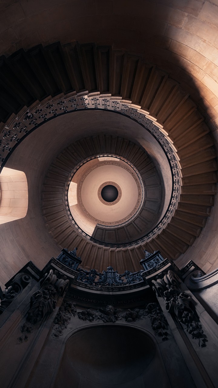 Wallpaper Staircase Cathedral Tower Spiral 4k , HD Wallpaper & Backgrounds