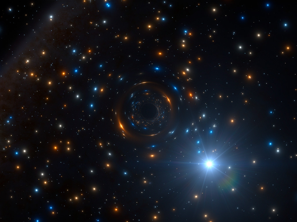 Ketika Lubang Hitam Bersembunyi Di Gugus Bintang - Stellar Space , HD Wallpaper & Backgrounds