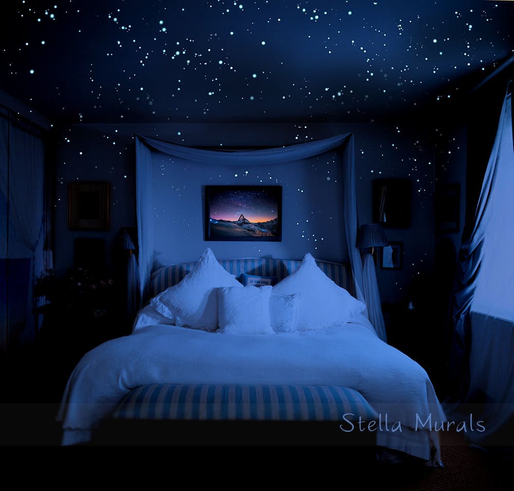 0 - Bedroom Ceiling Night Sky , HD Wallpaper & Backgrounds
