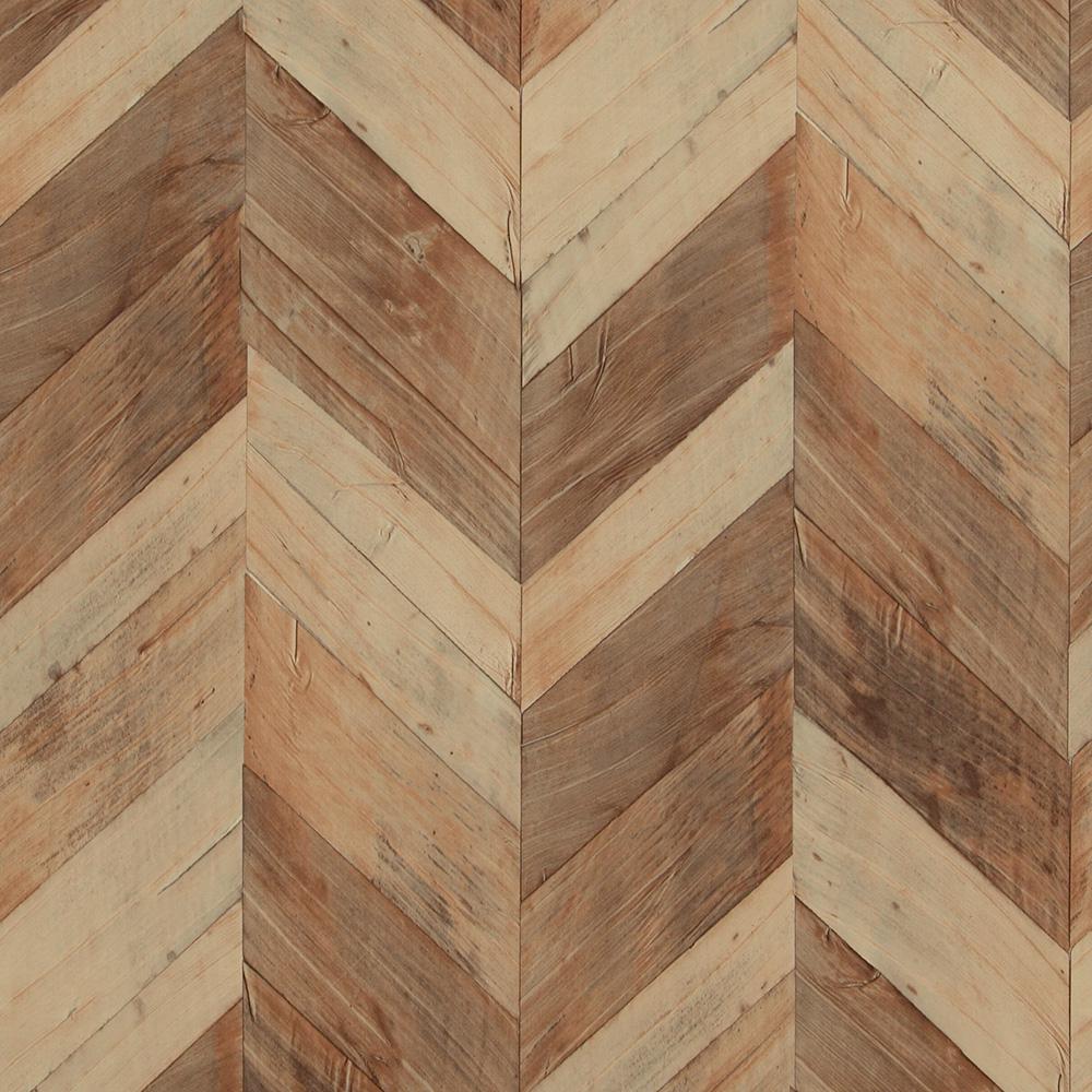 Walls Republic Wood Weathered Herringbone Dark Brown - Taupe Herringbone Wooden Floor , HD Wallpaper & Backgrounds