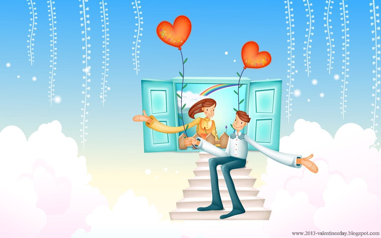 Cute Cartoon Couples Love Wallpapers - Cute Cartoon Couple Hd , HD Wallpaper & Backgrounds