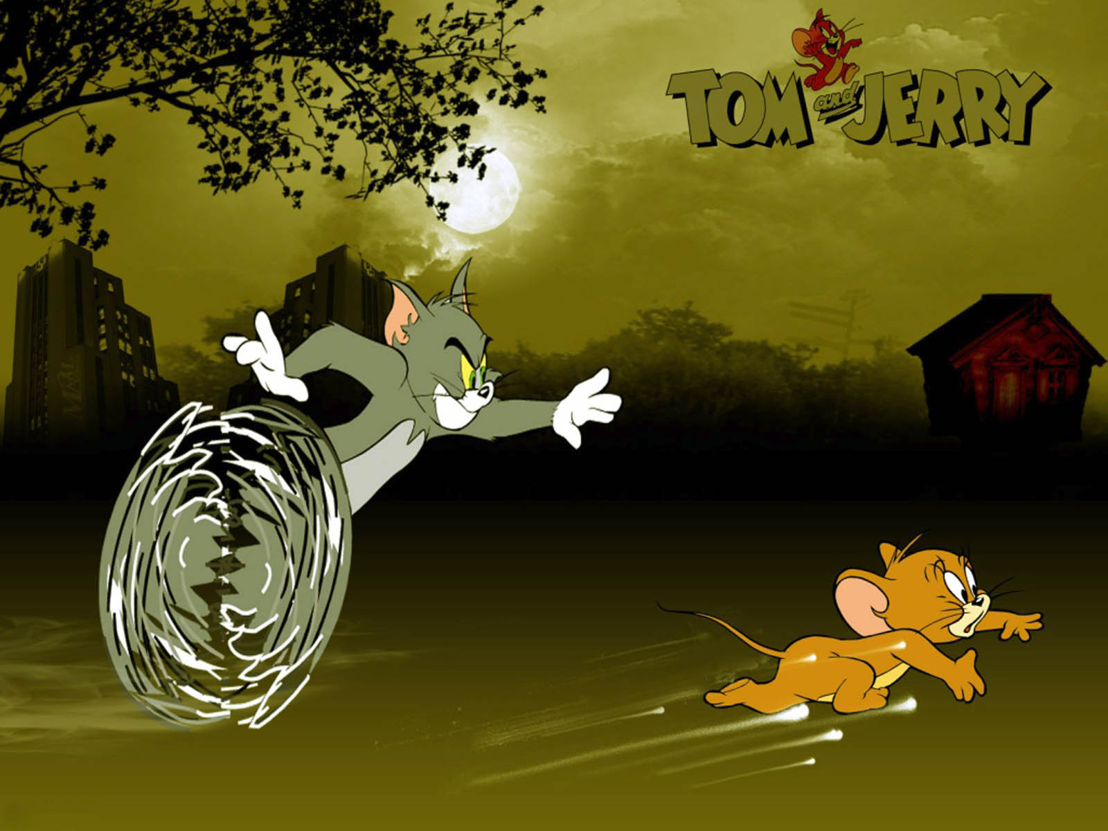 Gambar Tom And Jerry, Wallpaper Tom N Jerry - Tom And Jerry Running Fast , HD Wallpaper & Backgrounds