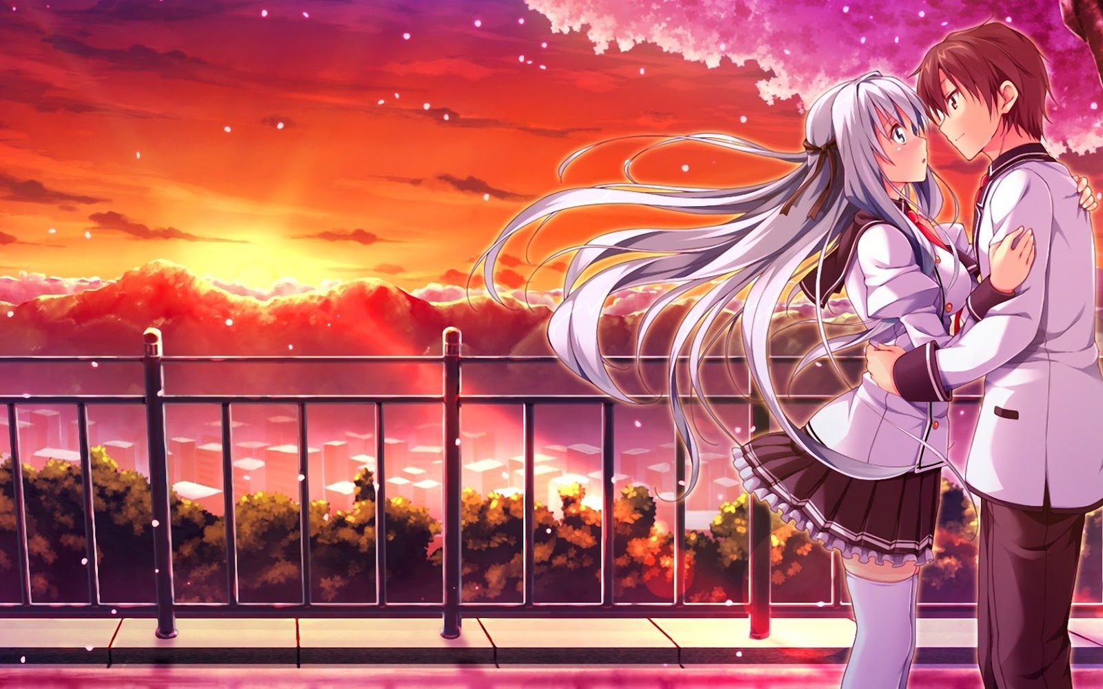 Wallpaper Romantis Hd - Anime Romantis Wallpaper Hd , HD Wallpaper & Backgrounds