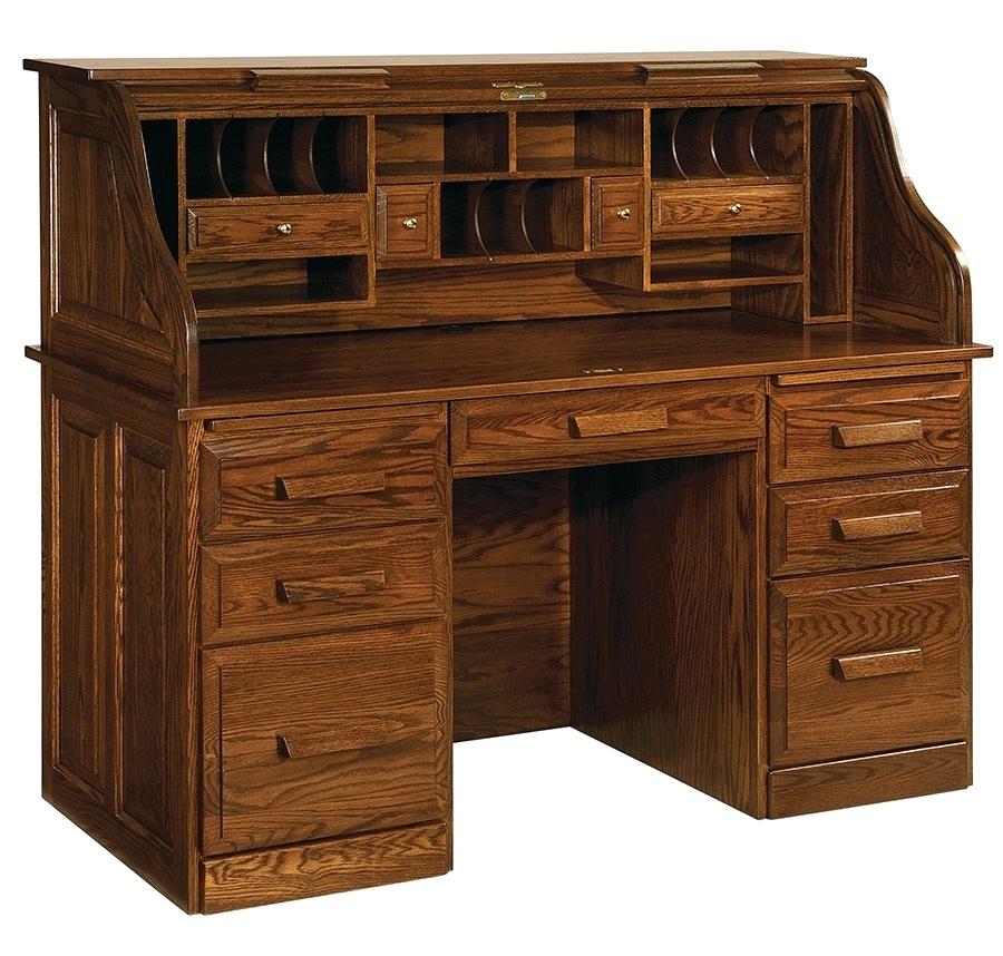 Classic Farmers Roll Top Desk In Office Buy Custom - Rolltop Desk , HD Wallpaper & Backgrounds