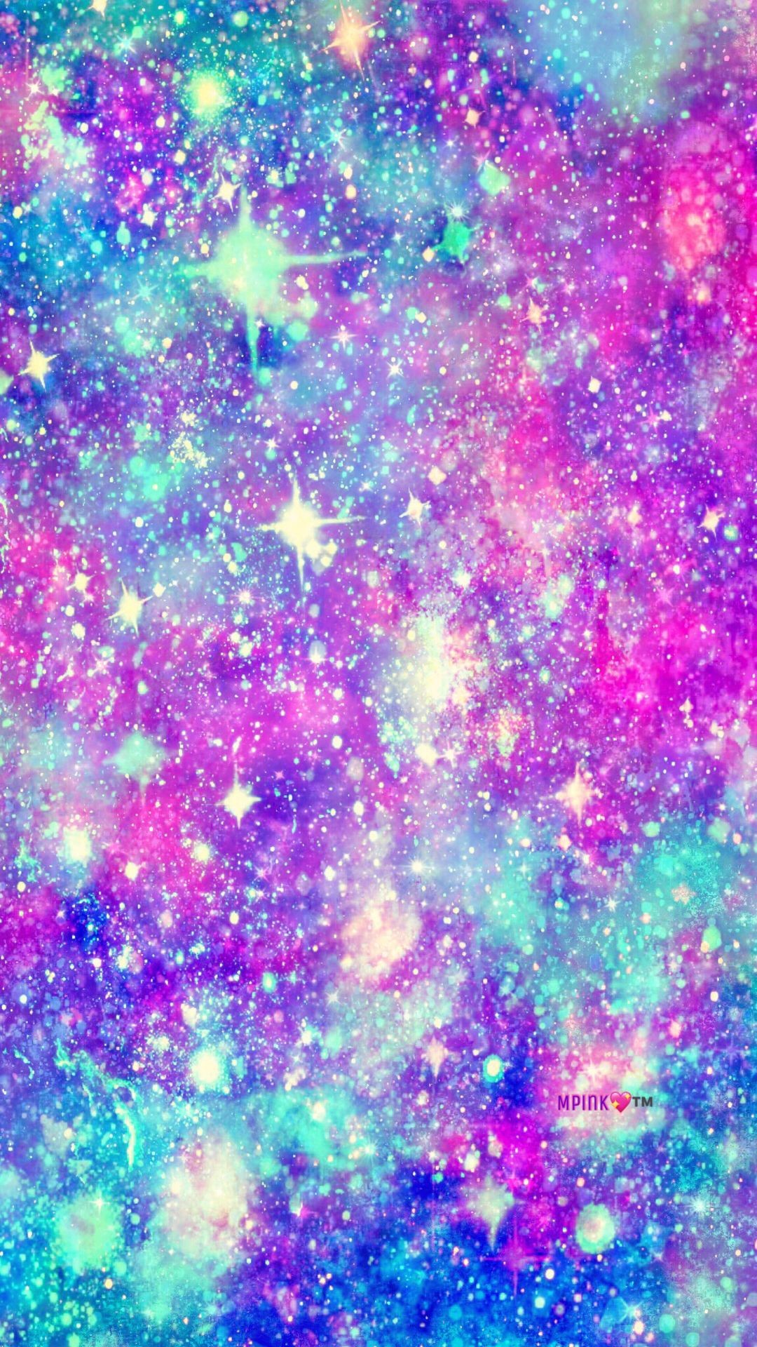 Res - 1080x1920, - Glitter Colorful Galaxy , HD Wallpaper & Backgrounds