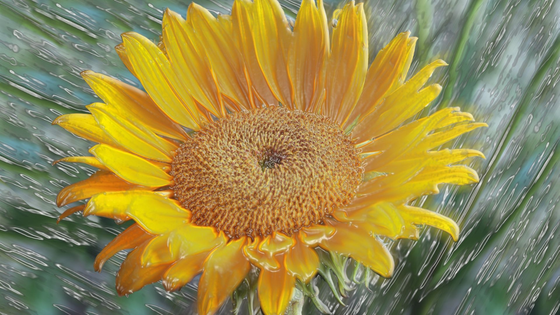 Pleasant Flower Sunflower Petals Background Hd Images - Fleur 3d Hd , HD Wallpaper & Backgrounds
