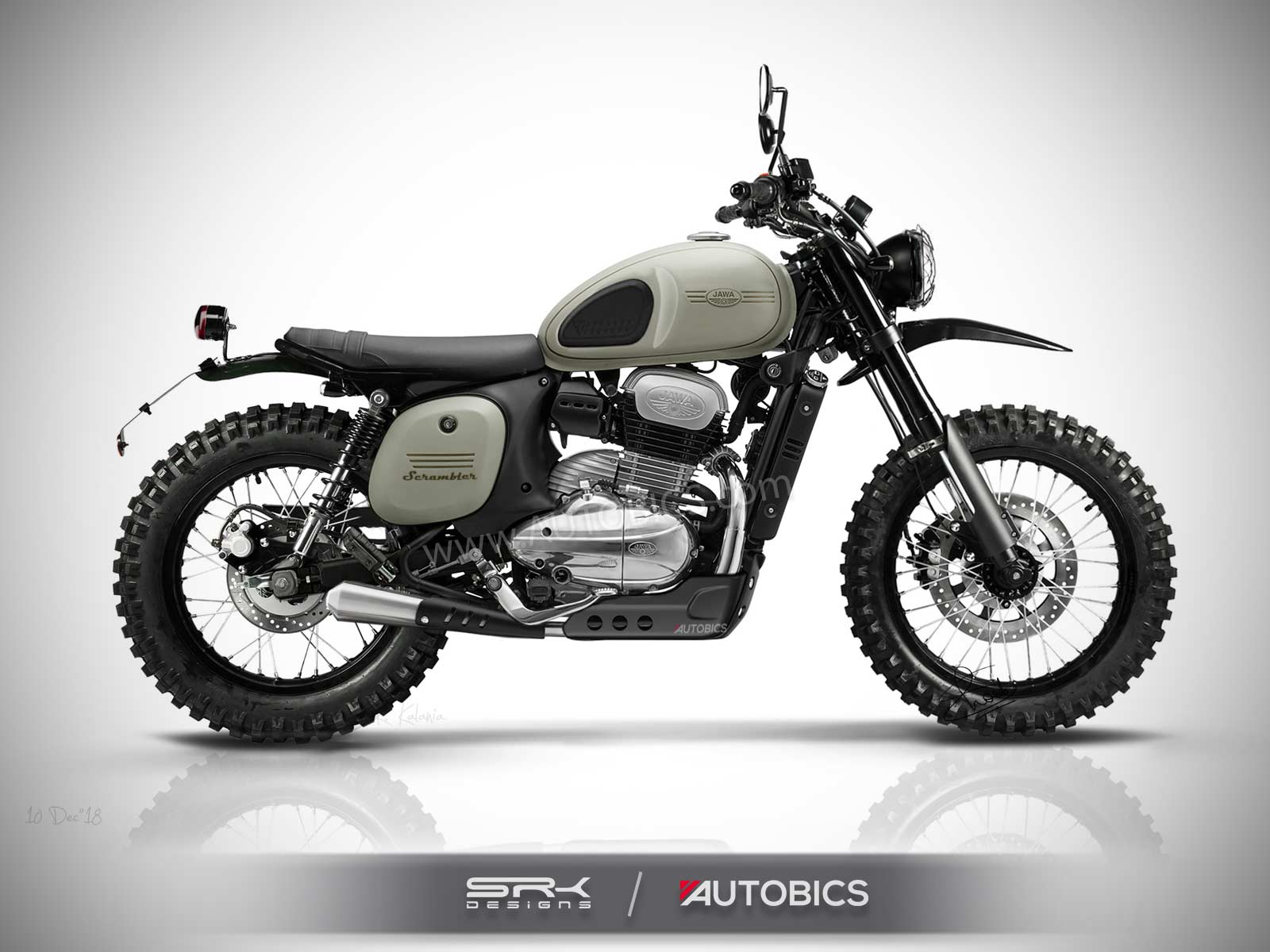 Jawa Scrambler Concept Motorcycle Imagined - Jawa 42 Scrambler Price In India , HD Wallpaper & Backgrounds