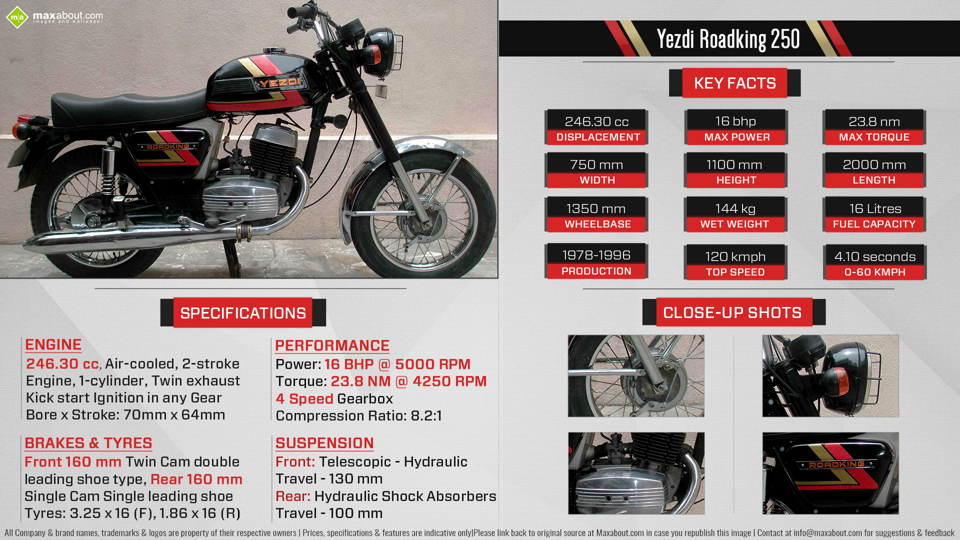 View Full Size - Yezdi Roadking 250 , HD Wallpaper & Backgrounds