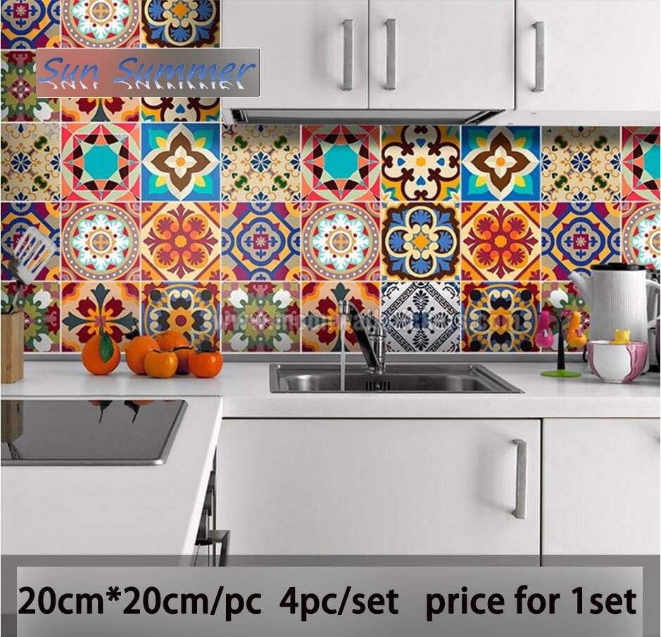 Bohemian Gaya Dapur Wallpaper Dinding Stiker Bukti - Dapur Bohemian , HD Wallpaper & Backgrounds