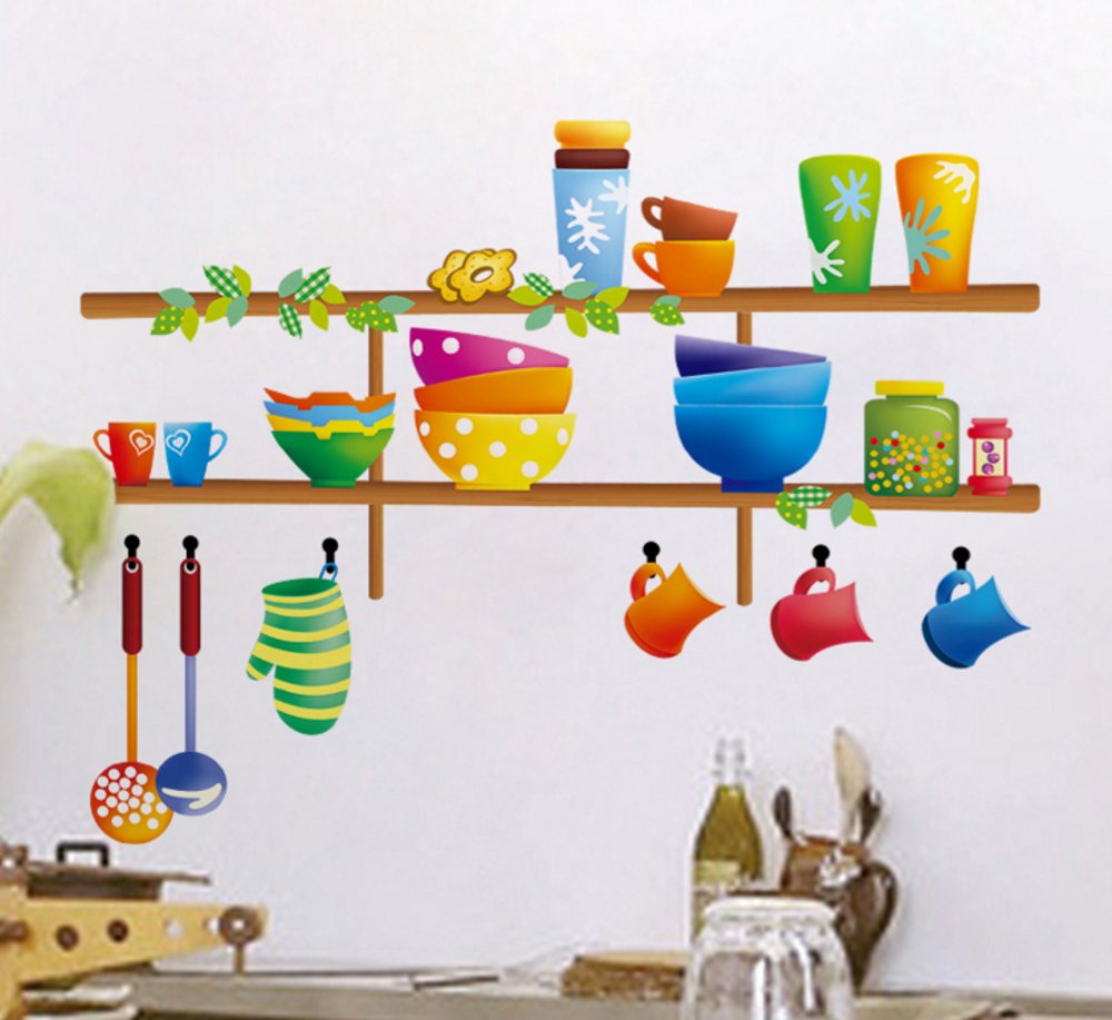 Wallpaper - Kitchen Shelf Cartoon , HD Wallpaper & Backgrounds