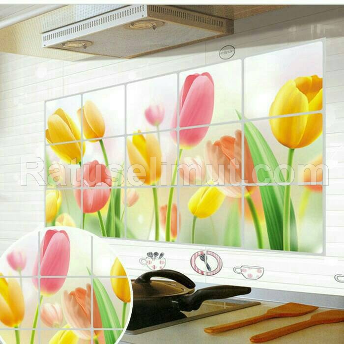 Kitchen Stiker / Stiker Dapur Waterproof & Anti Minyak - Cerámicas Con Dibujos Para Cocinas , HD Wallpaper & Backgrounds