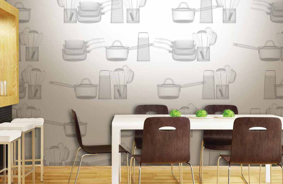 Anda Juga Dapat Secara Visual Menarik Salah Satu Dinding, - Обои Для Кухни 2019 , HD Wallpaper & Backgrounds