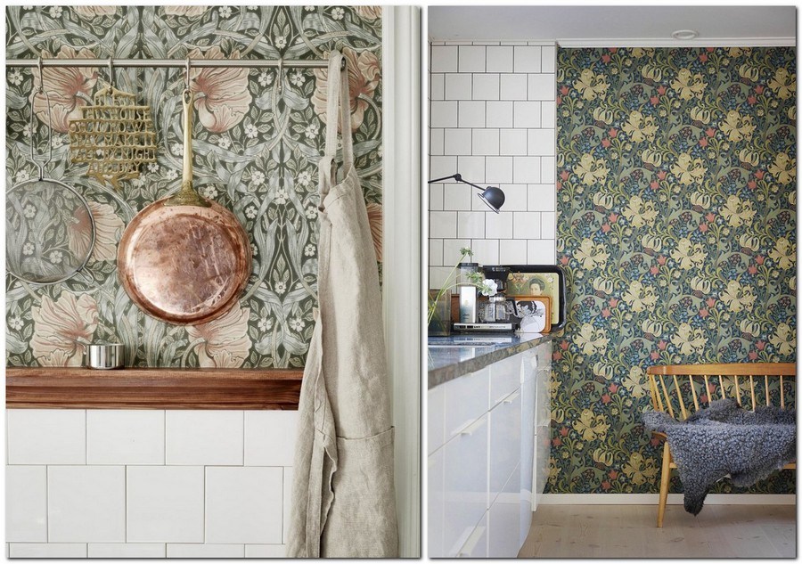 Wallpaper - William Morris Feature Wall , HD Wallpaper & Backgrounds