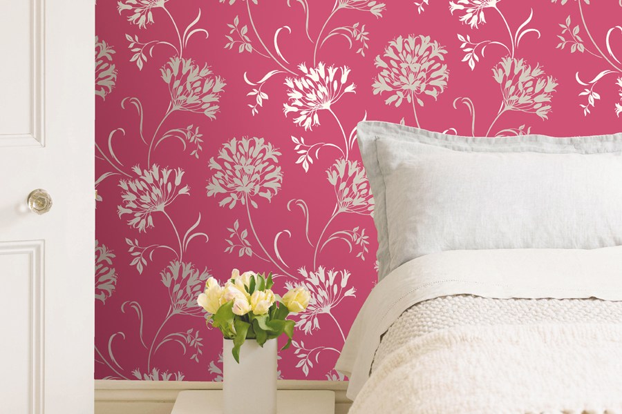Wallpaper Dinding Kamar Bahan Kertas - Bedroom Wall Paint Design , HD Wallpaper & Backgrounds