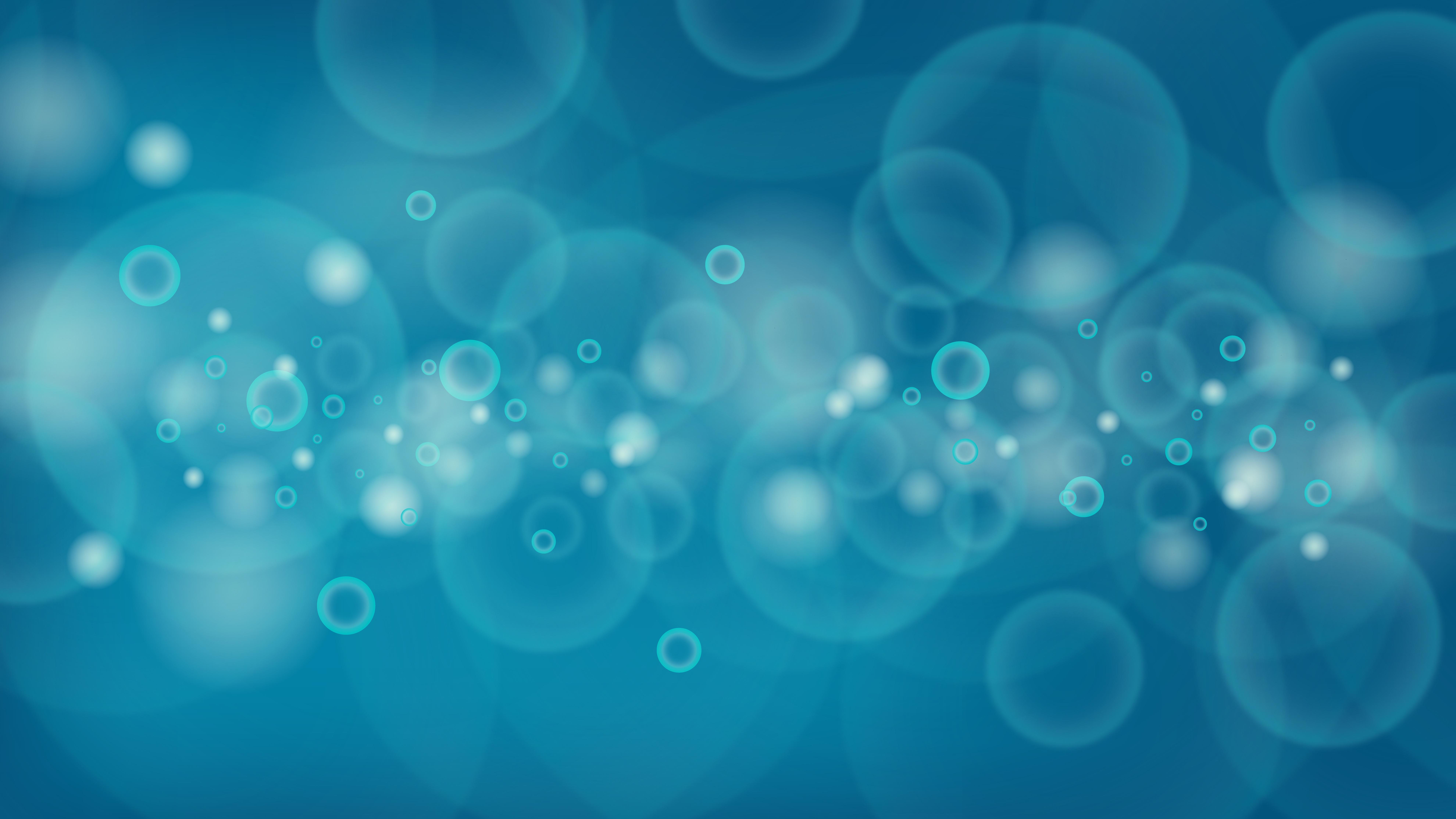Lingkaran, Gelembung, Biru - Full Hd Blue Bubbles , HD Wallpaper & Backgrounds