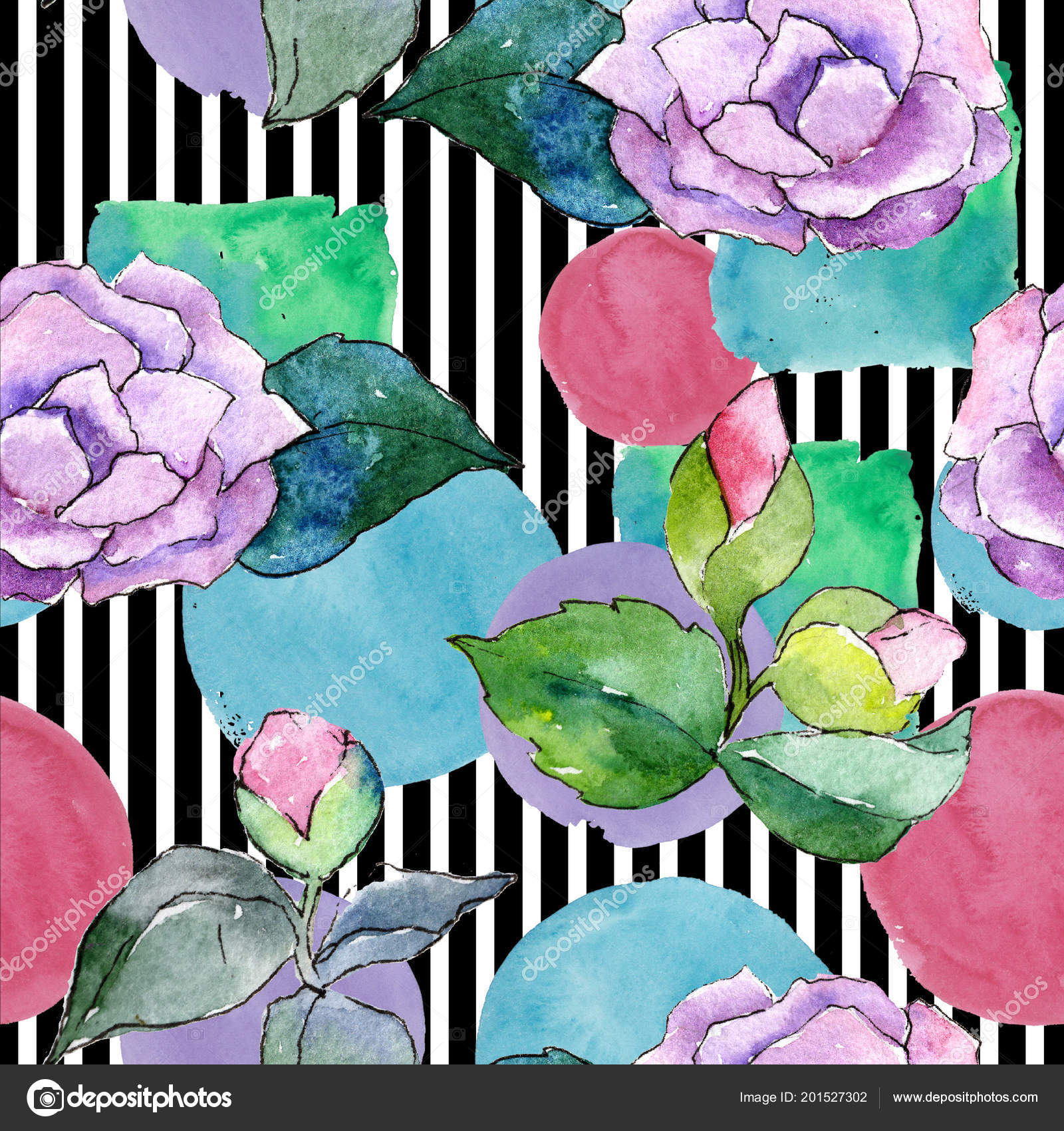 Pink Camellia Floral Botanical Flower Seamless Background - Floral Design , HD Wallpaper & Backgrounds