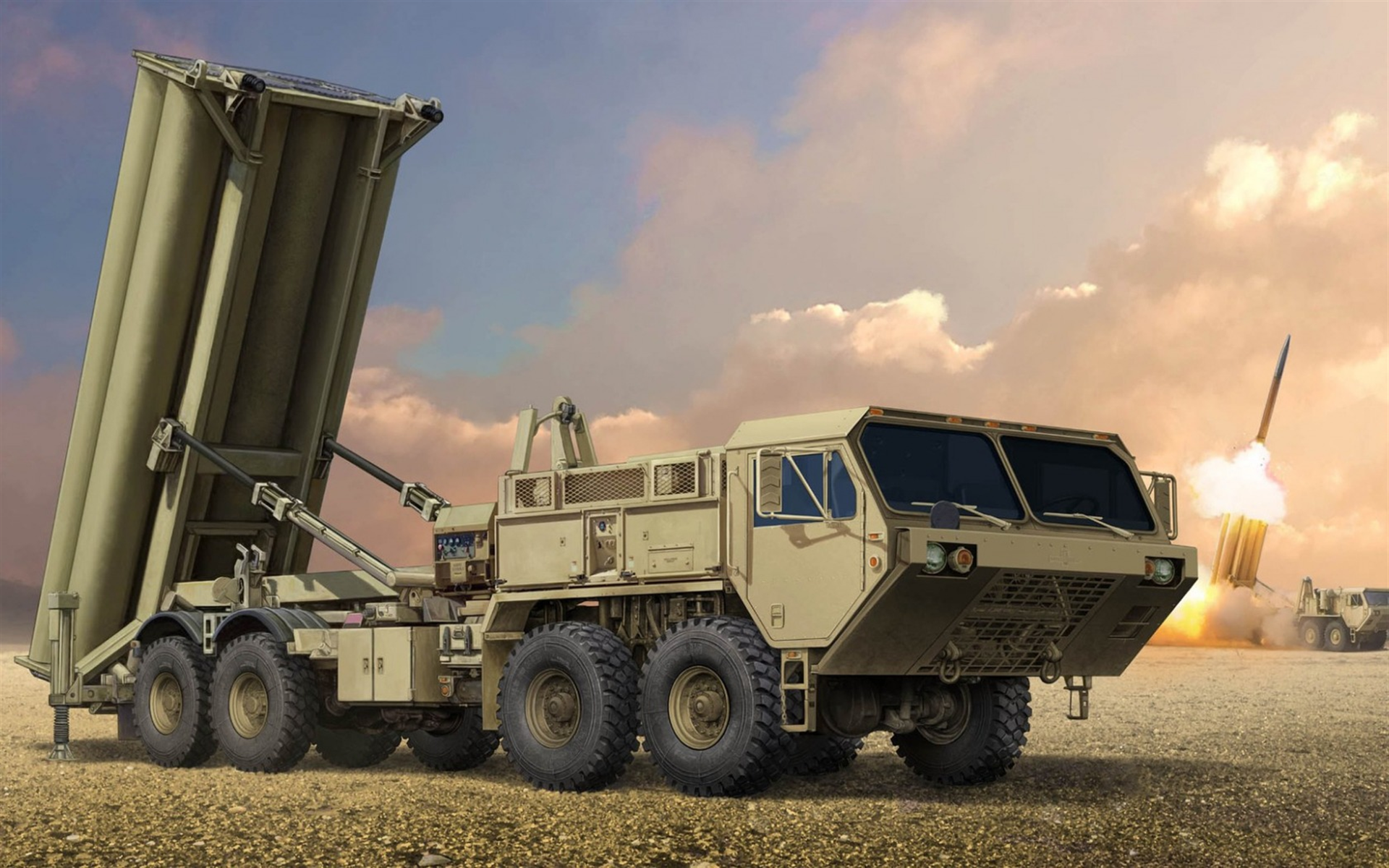 Thaad, Anti-missile System, Air Defense, Usa, Us Army, - Trumpeter 1 35 New Releases , HD Wallpaper & Backgrounds
