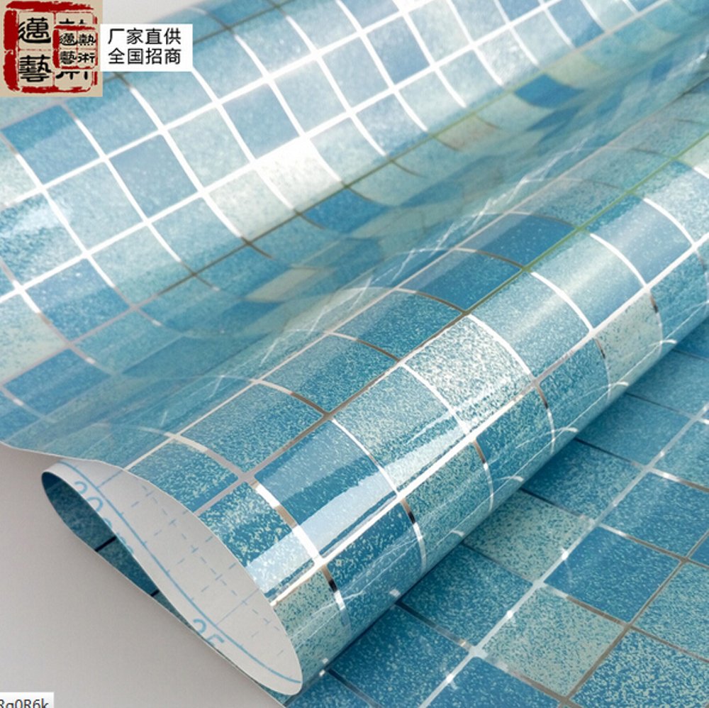 Wallpaper Aluminium Dinding Atau Meja Warna Biru Anti - Sticker , HD Wallpaper & Backgrounds