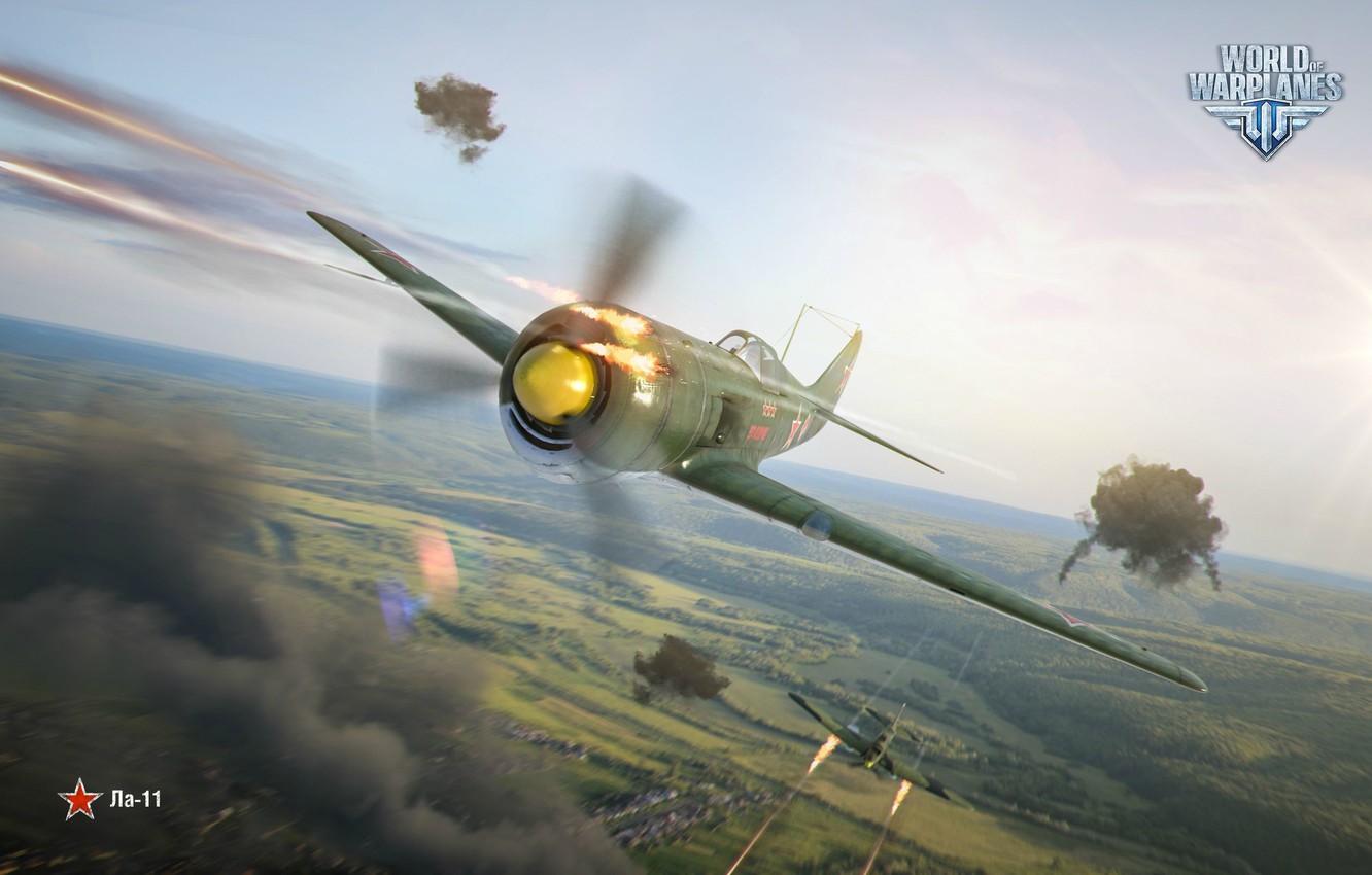 Photo Wallpaper Clouds, Ussr, World Of Warplanes, La - Fighter Aircraft , HD Wallpaper & Backgrounds