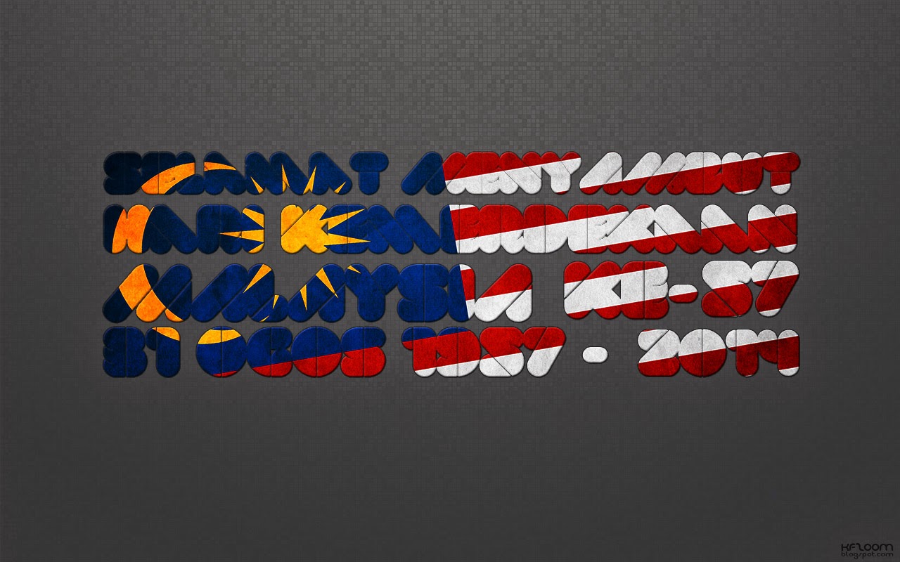 Melayu Malaysia Ke Melayu Indonesia - Tulisan Hari Kemerdekaan Malaysia , HD Wallpaper & Backgrounds