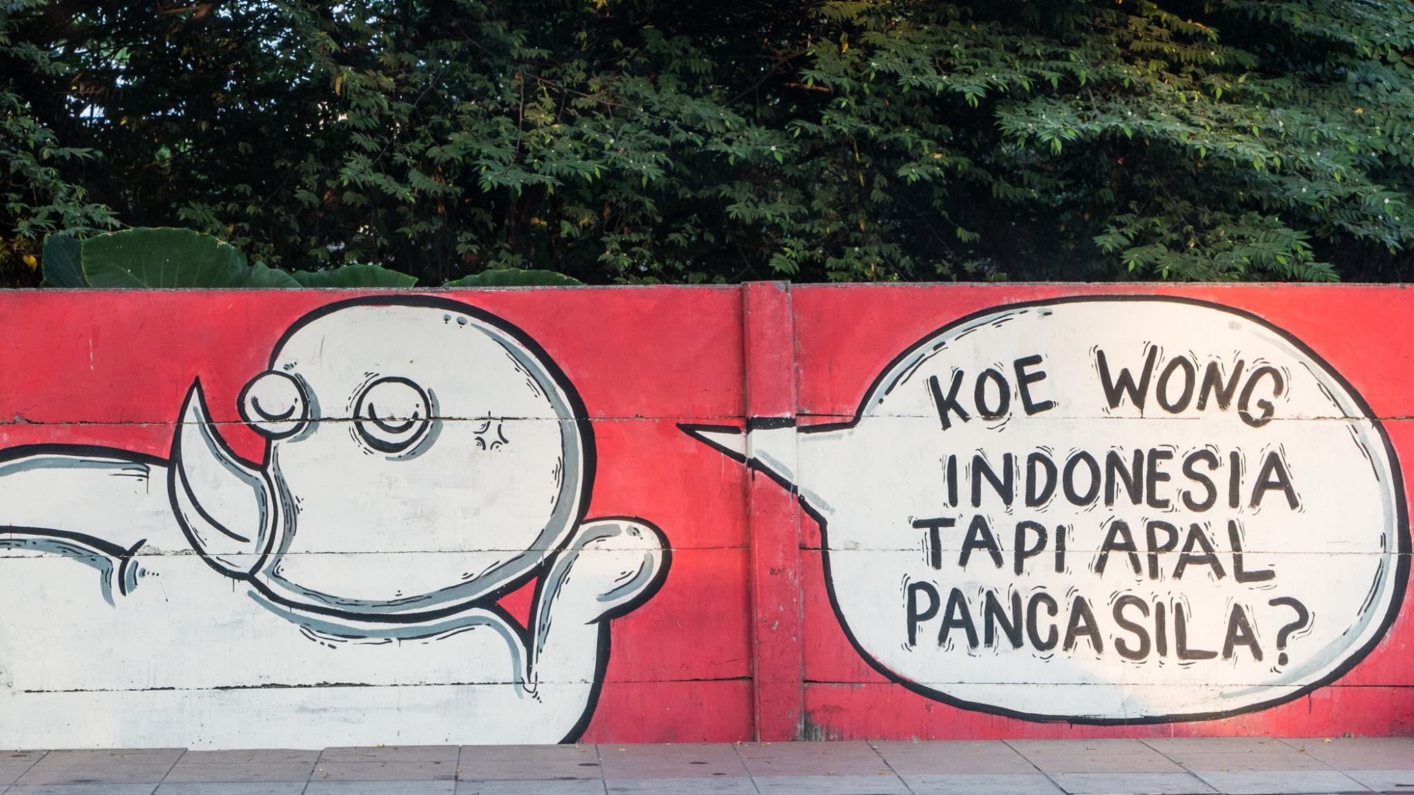 Apal Pancasila - Street Art , HD Wallpaper & Backgrounds