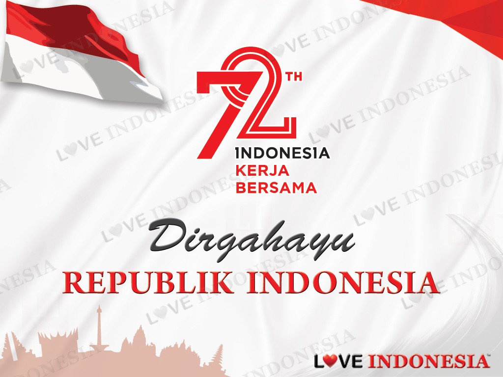 Dirgahayu Kemerdekaan Republik Indonesia Ke-72 - Poster , HD Wallpaper & Backgrounds