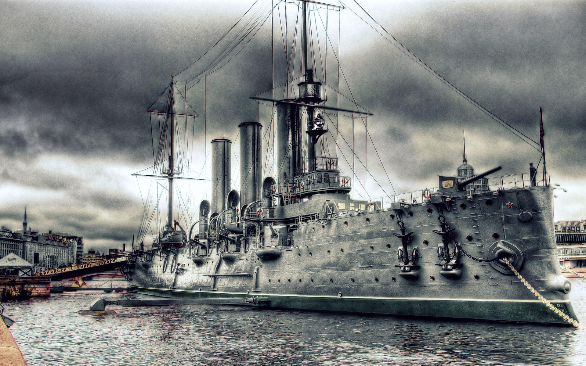 Kapal Perang Ww - Aurora Cruiser , HD Wallpaper & Backgrounds